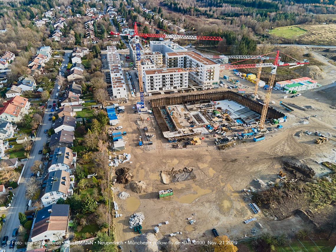 21.11.2020 - Piederstrorfer Gelände und Alexisquartier in Neuperlach in München